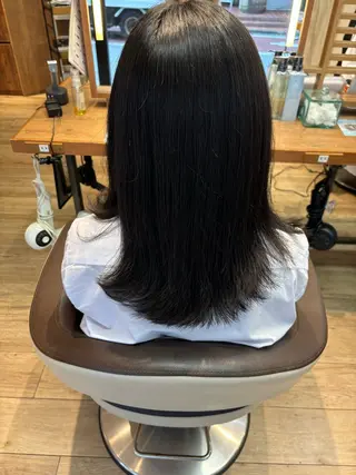 セミロング ゆうこ🍀髪質改善/ ストレート/艶カラーのヘアスタイル
