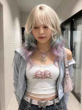 ロング カラー 🌙町田色落ち特化 🌙れいのヘアスタイル