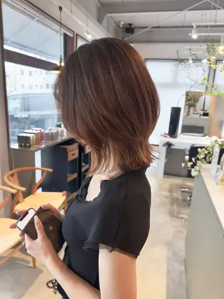 ミディアム 似合わせレイヤー 手塚亮汰のヘアスタイル