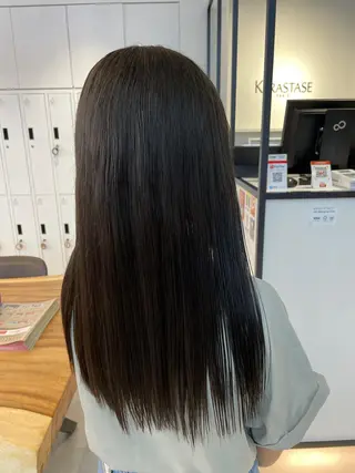 ロング カラー ボブ/レイヤーカット 縮毛矯正/コウキ新宿のヘアスタイル