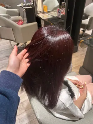 セミロング 下崎 真愛のヘアスタイル