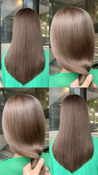 セミロング カラー 柔らか垢抜けｶﾗｰと ｶｯﾄ🫧ASUKAのヘアスタイル
