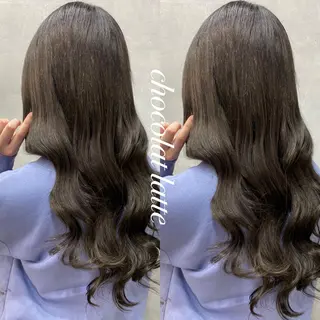 セミロング カラー ヘアアレンジ FAAM Tsuneのヘアスタイル
