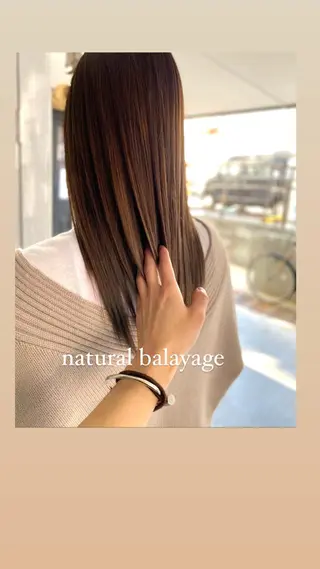ロング カラー 勝河 怜楊のヘアスタイル