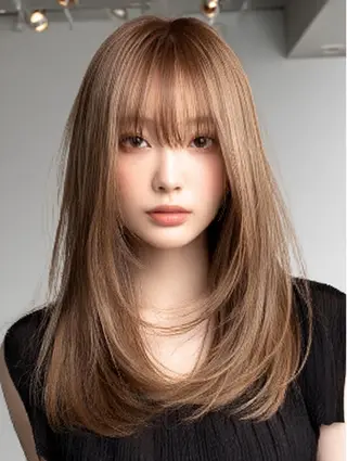 セミロング 生艶髪&レイヤー🔔 渋谷お薦めNo.1✨のヘアスタイル