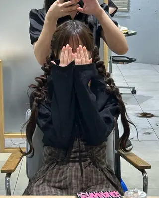 ヘアアレンジ 🩶【巻ける縮毛 矯正】🩶蘭のヘアスタイル