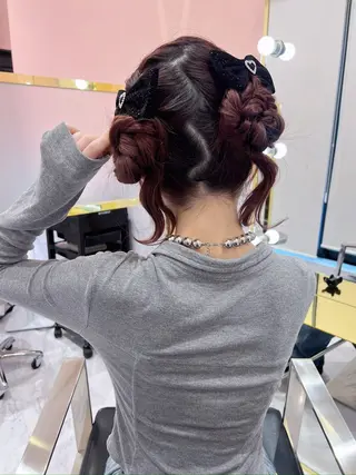ヘアアレンジ 🎀推し活ヘアメ/ 地雷量産/あいり🎀のヘアスタイル