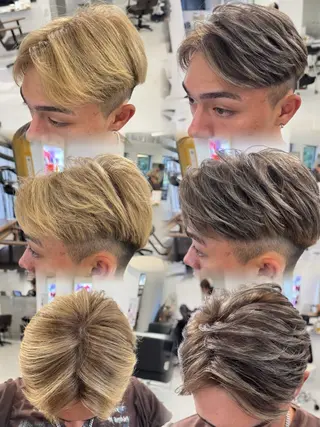 ショート カラー メンズ メンズ特化美容師 カラー専門ぺーターのヘアスタイル