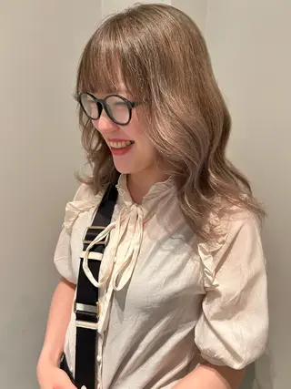 ミディアム カラー ムラコシヒカリ lapenseeのヘアスタイル