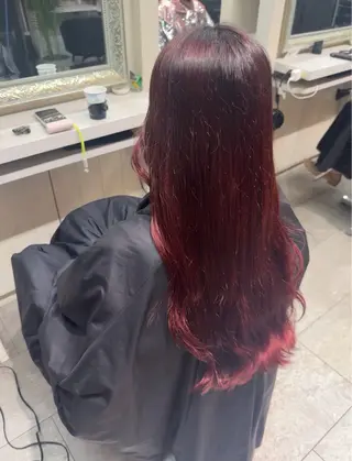 ロング 平野 世菜のヘアスタイル