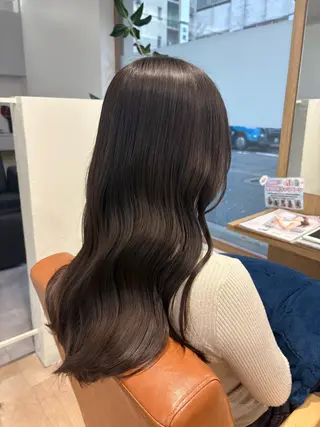 ロング 金山/森心乃 カット ブリーチモデル募集中のヘアスタイル