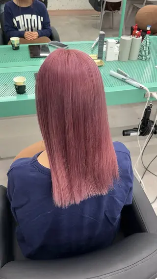 ミディアム カラー 💖艶髪&ブリーチ髪 質改善💖舜希のヘアスタイル