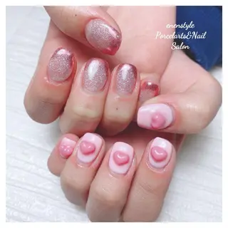 ミディアム ネイル 🐾enen style 🐾のネイルデザイン