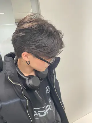 ショート カラー パーマ メンズ COEUR🌟 TOMOYAのヘアスタイル