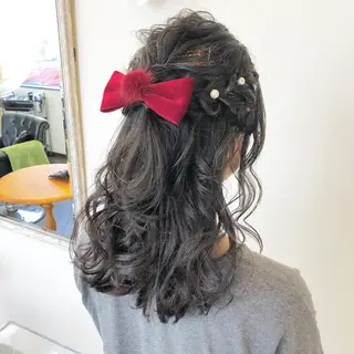 セミロング ヘアアレンジ ilo レイナのヘアスタイル