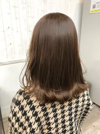 ロング カラー ヘアアレンジ JURI🤎 ワンカールレイヤーのヘアスタイル