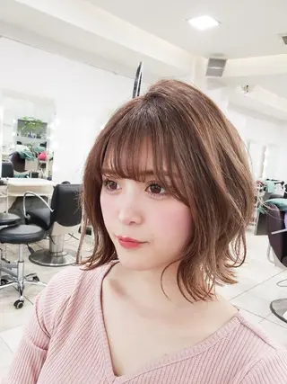 ミディアム カラー ボブ・ロブ 福田 泰久✂️✨のヘアスタイル