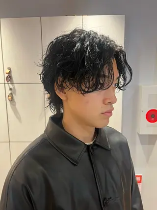 パーマ メンズ 金安 かんたのヘアスタイル
