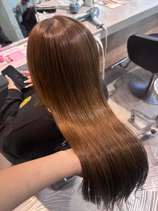 ロング 透明感ｶﾗｰ/ 赤み消し🤍ricoのヘアスタイル