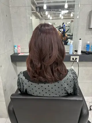 セミロング カラー Endearing 🌟銀座のヘアスタイル