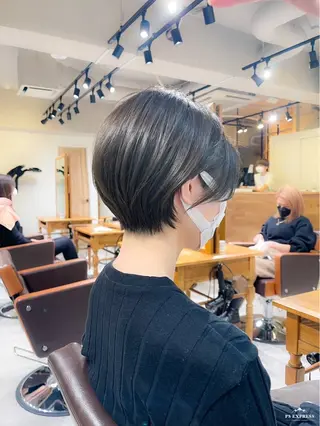 ショート 水田吉亮/髪質改善/ 縮毛矯正/レイヤーのヘアスタイル