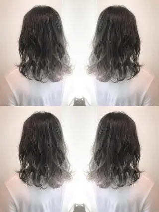 ミディアム カラー 透明感カラー/ レイヤー　YUKAのヘアスタイル