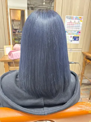 ミディアム カラー 岩崎 太陽のヘアスタイル