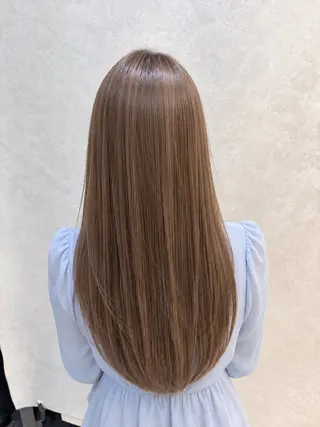 ロング カラー 髪質改善縮毛矯正/ 透明感カラー 石崎のヘアスタイル