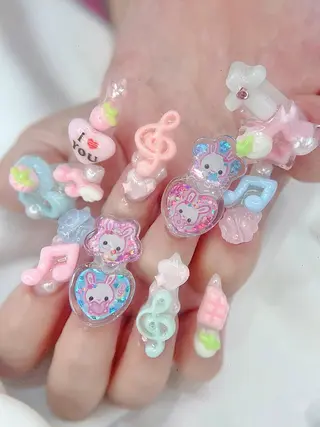 セミロング Bibi nail Osakaのネイルデザイン