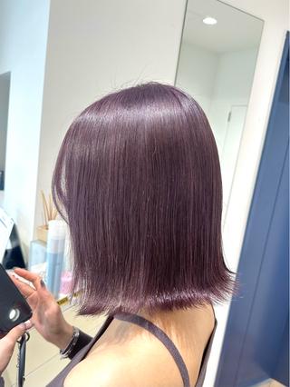 ミディアム 💛NOZOMI💛 ハイトーンカラーのヘアスタイル