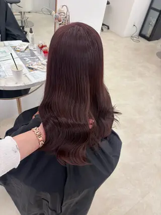ロング カラー ayano/ピンク/ ラベンダー/ブリーチのヘアスタイル