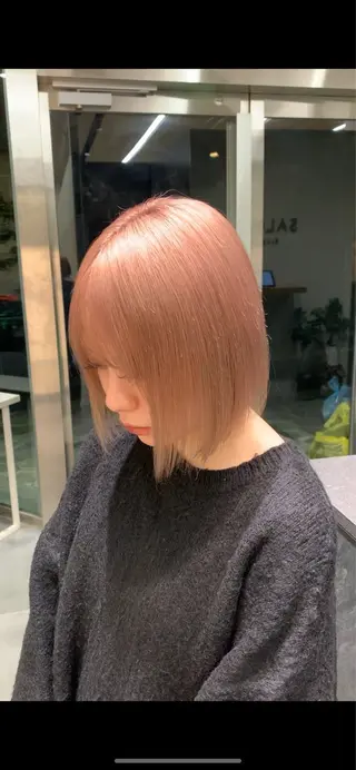 ミディアム カラー れい🫧 ハイトーン特化のヘアスタイル