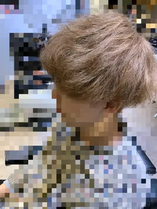 ミディアム カラー 阿部 春道のヘアスタイル