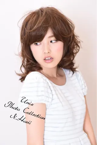 ミディアム カラー ヘアアレンジ UNIX N.horiiのその他イメージ