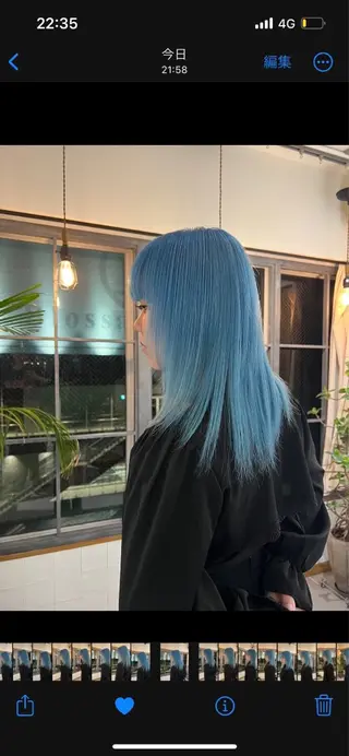 ミディアム 似合わせレイヤー ＆縮毛矯正のヘアスタイル