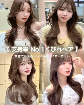 ロング カラー 大宮レイヤーカット ハッシュ　柏崎颯刀のヘアスタイル