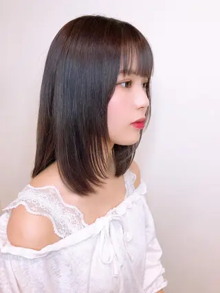 ミディアム 永野 良一のヘアスタイル