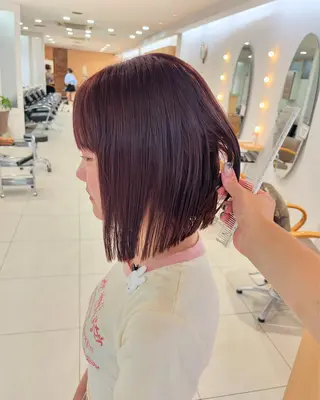 ミディアム 矢澤 明日香のヘアスタイル