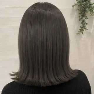 セミロング カラー 透明感カラー×美眉 🎀大西みゆう🎀のヘアスタイル