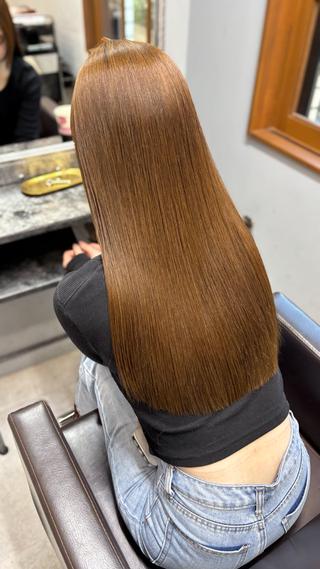 ロング 佐藤 宰 OZ桑野店のヘアスタイル