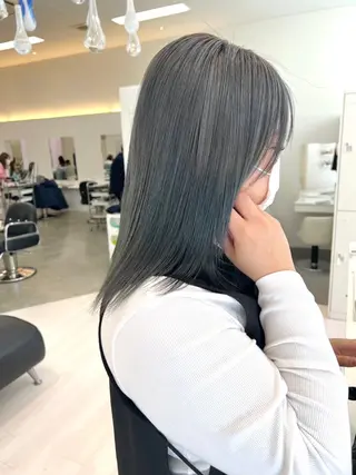 ロング カラー NANO/ ブリーチ×レイヤーのヘアスタイル
