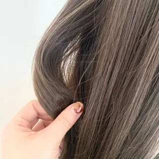 ロング カラー パーマ ヘアアレンジ マツエク・マツパ まろやかベージュ／ JOのヘアスタイル