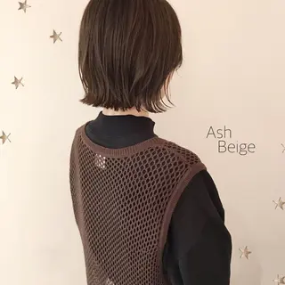 ミディアム カラー 市川 千夏のヘアスタイル