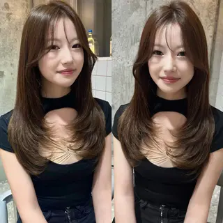 ロング レイヤー/ワンホン 新宿🤍Maiのヘアスタイル