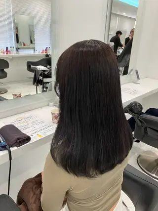 ロング カラー ヘアアレンジ 💓色落ちまで綺麗な 垢抜けカラー💓のヘアスタイル
