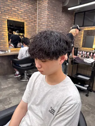 パーマ メンズ ツイスパ/スペイン カールNo.1まなるのヘアスタイル