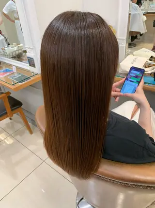 セミロング 韓国ヘアー🇰🇷 MIWAのヘアスタイル