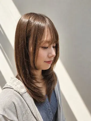 セミロング カラー terra✂️川嶋 大輔のヘアスタイル