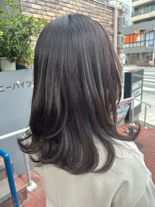 ミディアム カラー noce harumiのヘアスタイル