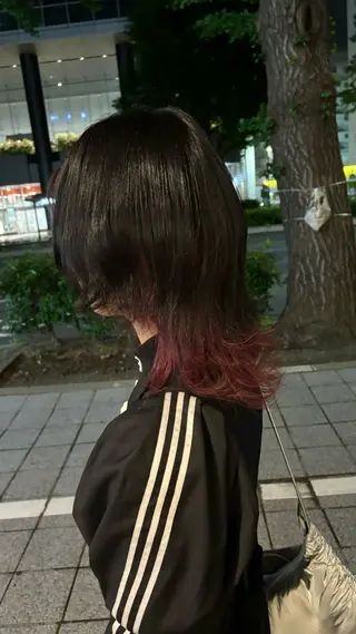 ミディアム カラー 🍓ブリーチカラー 🎀nene🍓のヘアスタイル